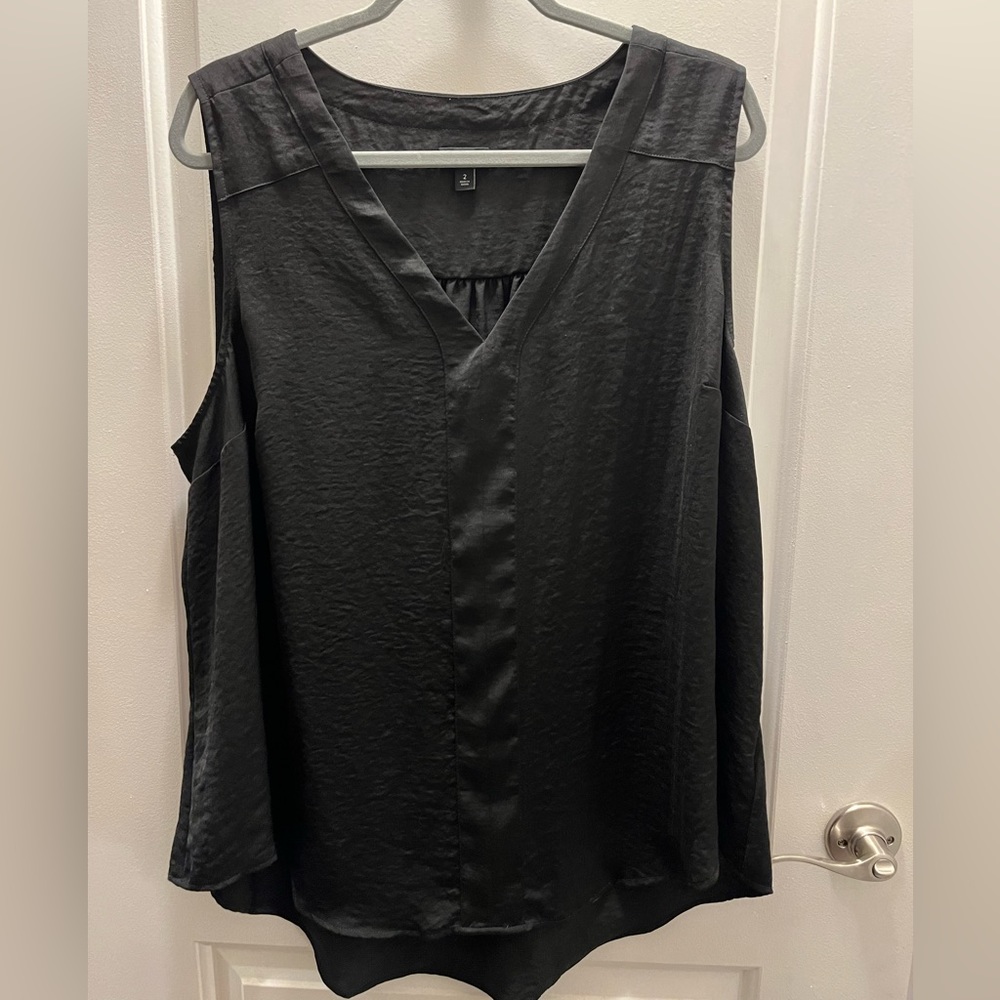 Torrid v neck blouse, black, excellent condition, size 2.